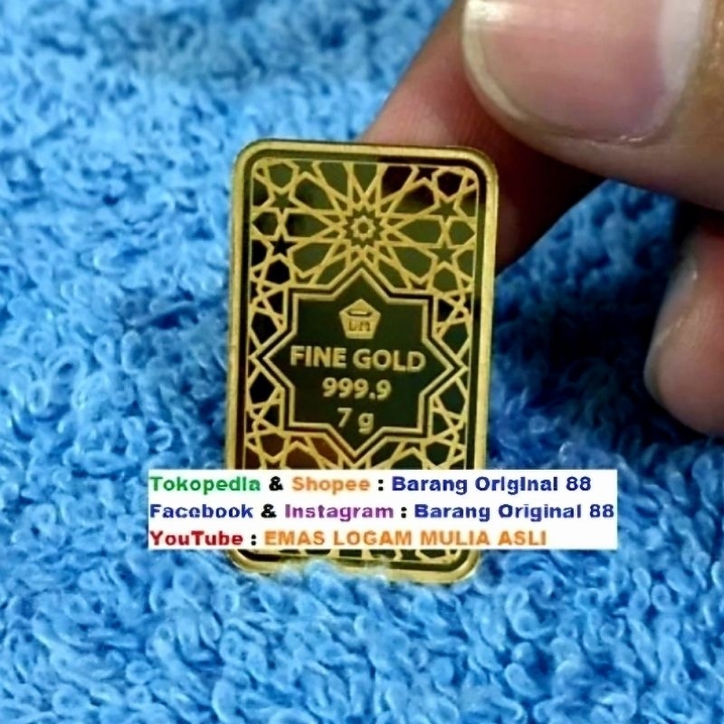 HADIAH SELAMAT IDUL FITRI KADO LEBARAN EMAS LOGAM MULIA ANTAM 7 GRAM ASLI SELAMAT GIFT SERIES