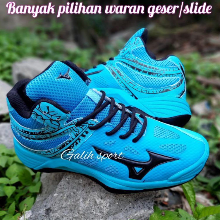Baru Populer  sepatu volly mizuno thunder blade 2 mid lokal sepatu volly ball voli sepatu voly pria