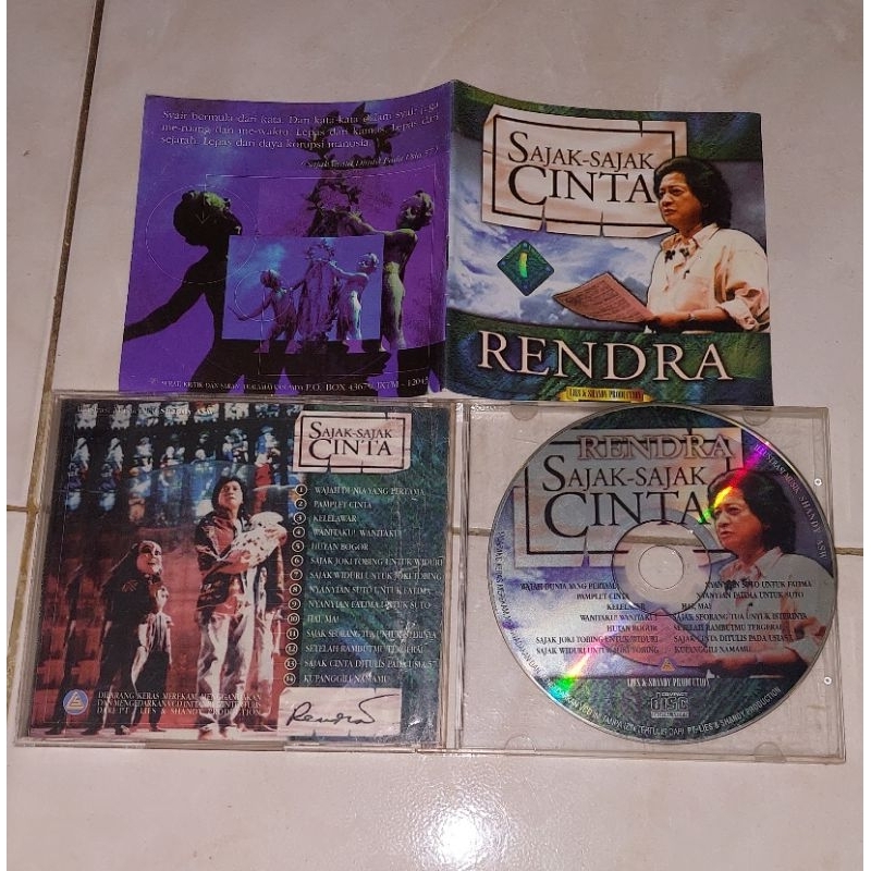 cd Indonesia RENDRA album Sajak-sajak cinta