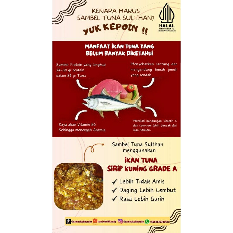 

Sambek Tuna Enak Pedas Murah