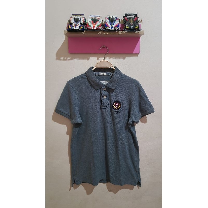 Polo Shirt Abercrombie & Fitch Abu Logo Bordir Original