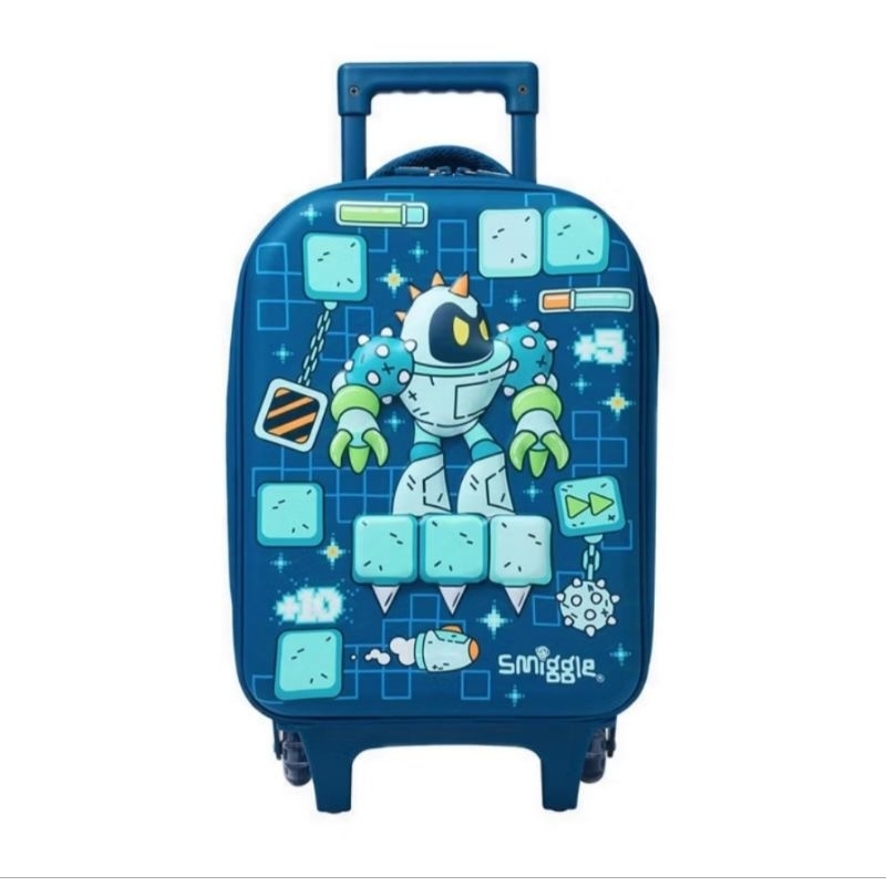 Smiggle Happy Tales Junior Hardtop Trolley Bag Original