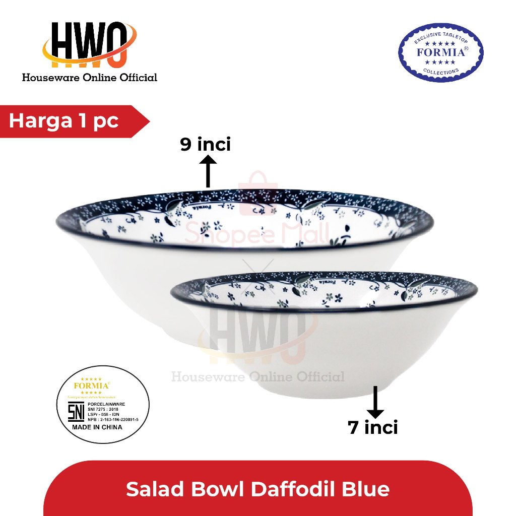 Formia Mangkuk Keramik Daffodil Blue