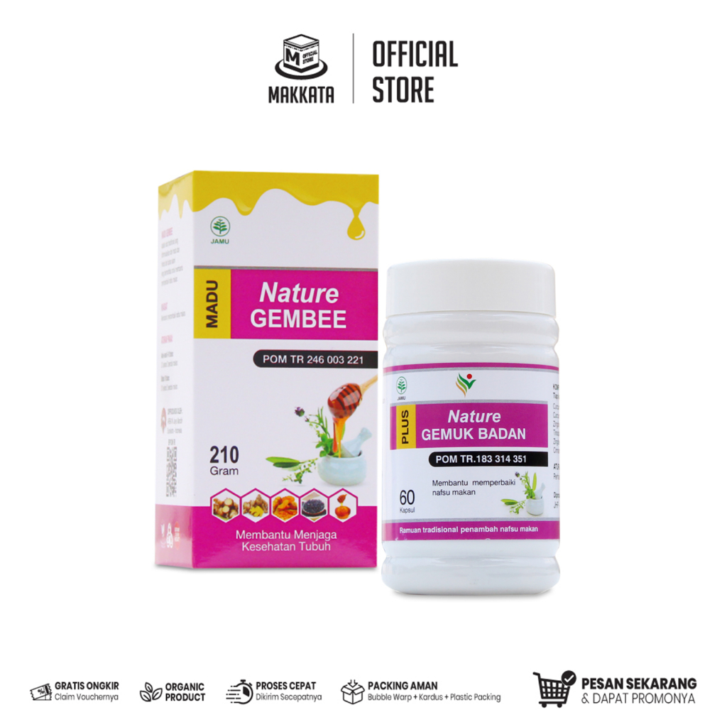 Penambah Nafsu Makan NATURE GEMUK BADAN Obat Penggemuk Badan Ampuh Untuk Pria Dan Wanita Dewasa