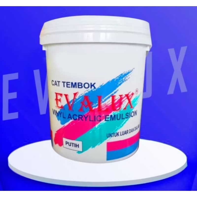 KHUSUS DAERAH MEDAN SAJA / Cat Air / Cat tembok Evalux 5 kg PUTIH
