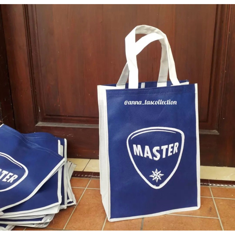 

Tas spunbond sablon/Tas Box Souvenir/Tas Box Kue 25x12x35 min 50 pcs (TasJahit Bukan Press)