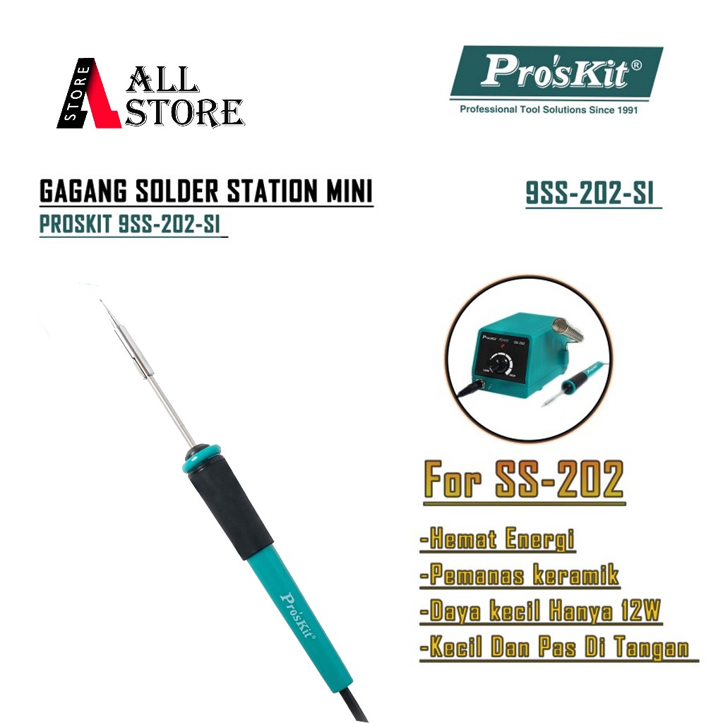 Proskit 9Ss-202-Si Gagang Solder Station Mini - Replacement Iron Ori