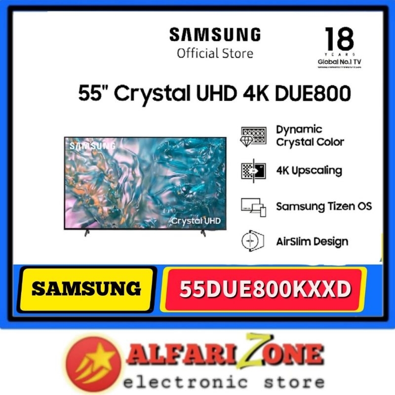 SAMSUNG SMART TV 55 INCH Samsung 55DUE800 CRYSTAL UHD TV 55" SAMSUNG 55DUE800K DIGITAL TV SAMSUNG 55