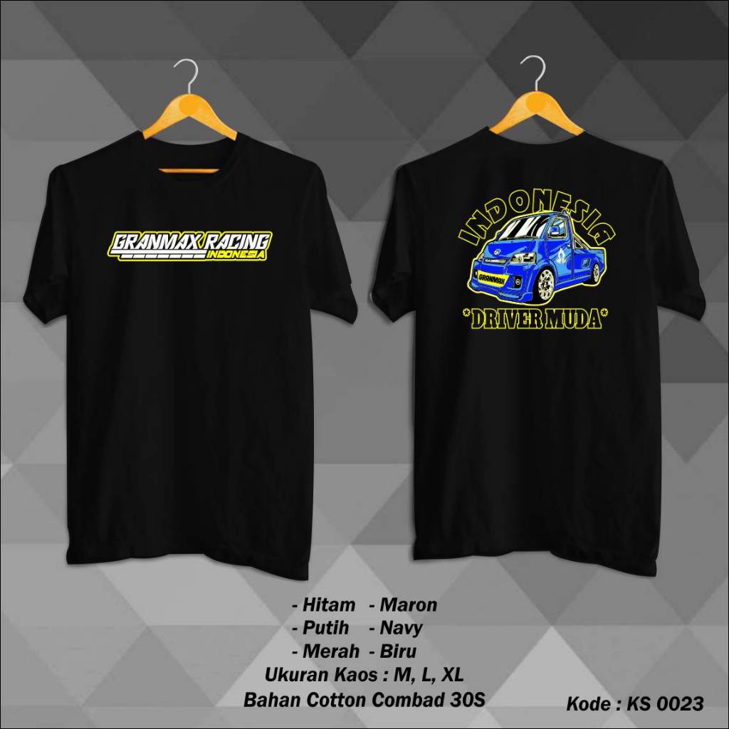 Kaos Racing Grandmax Racing Indonesia Driver Muda