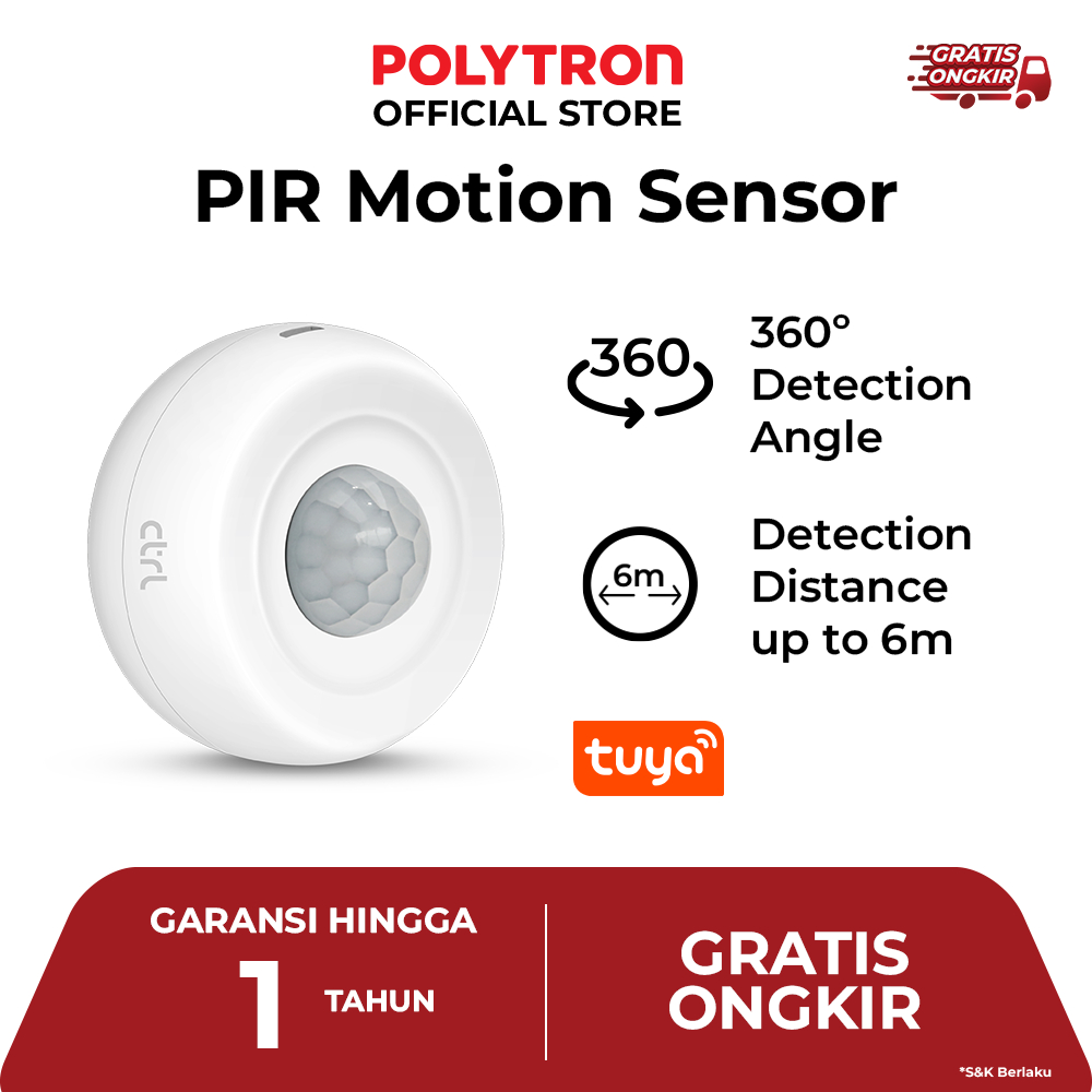 CTRL PIR Motion Sensor WiFi Smart Home IoT Garansi Resmi 1 Tahun SS IR1
