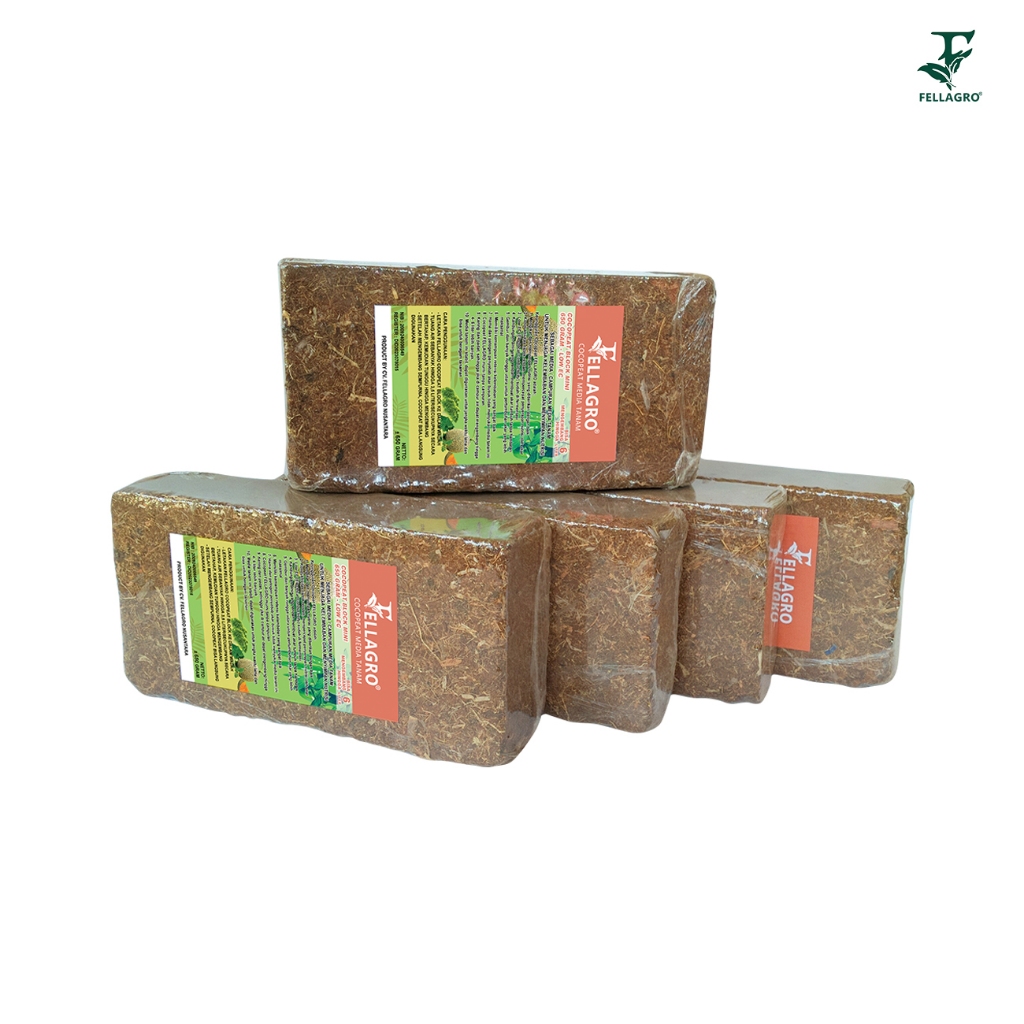 RK FELLAGRO COCOPEAT BLOCK 650GRAM MEDIA TANAM ORGANIK TANPA CAMPURAN