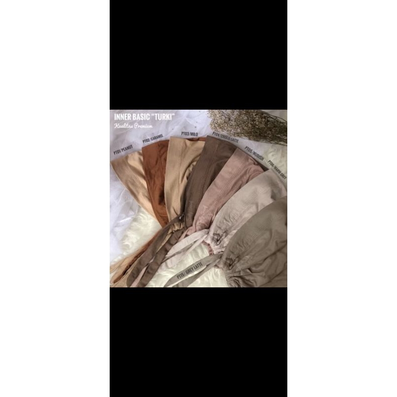 Ciput turky bahan Jersey/Ciput tali bahan rayon/ciput cempol bahan Jersey