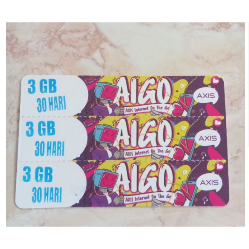 VOUCHER AXIS 3 GB 30 HARI