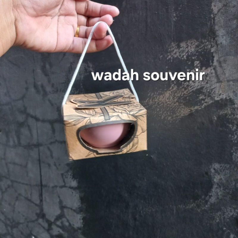 25 pcs souvenir pernikahan mangkok kecil kemas box
