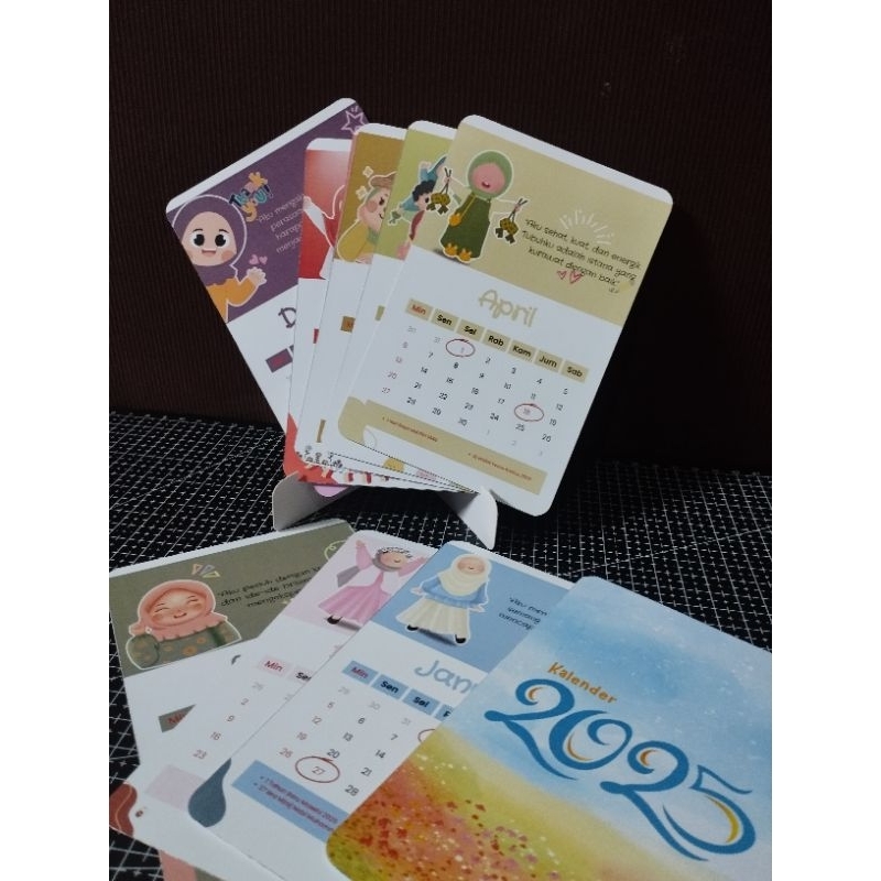 

[Kidzy Creations] Kalender Anak Lucu & Estetik | Kalender Tahun 2025 | Kalender Mini