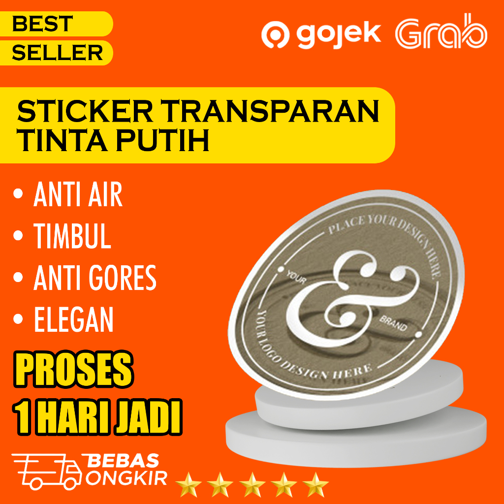 

STIKER TRANSPARAN UV TINTA PUTIH