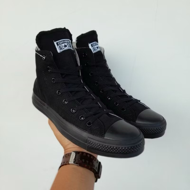 SEPATU CONVERSE TINGGI / SEPATU SEKOLAH HITAM / SEPATU ALL STAR CONVERSE / SNEAKERS PRIA WANITA HITA