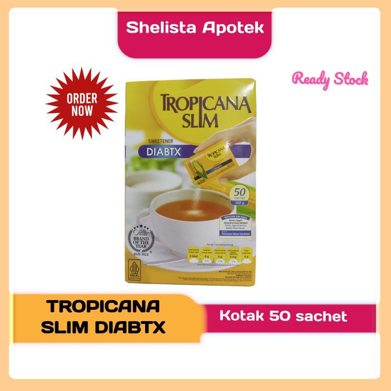 

TROPICANA SLIM SWEETENER DIABTX 50 Sachet /Pengganti gula untuk Diabetes