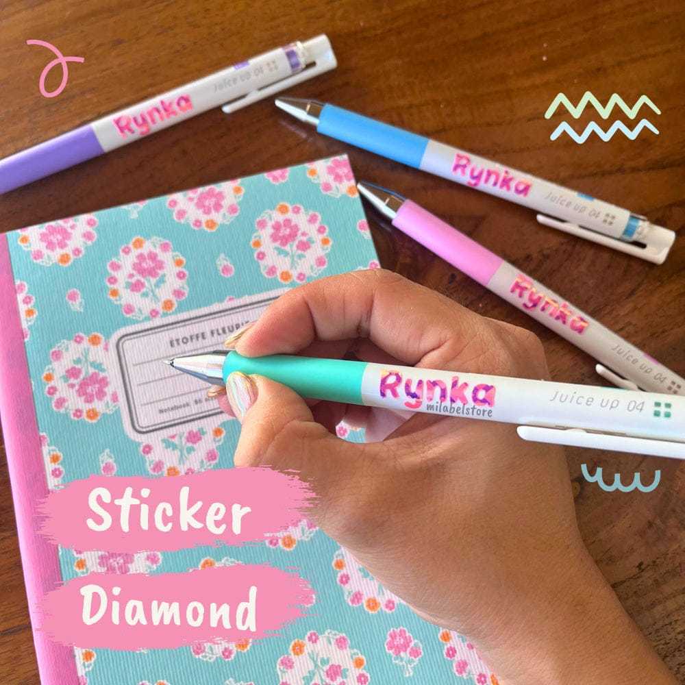 

MILABELSTORE - STIKER DIAMOND CUSTOM NAMA / WATERPROOF ANTI AIR