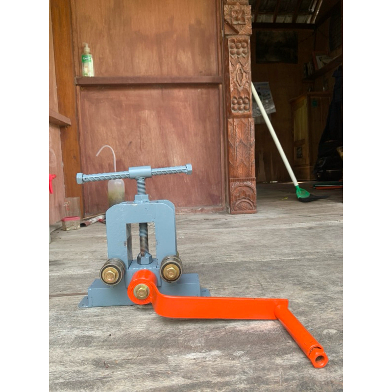 alat roll besi beton nako ulir plat strip manual super cepat