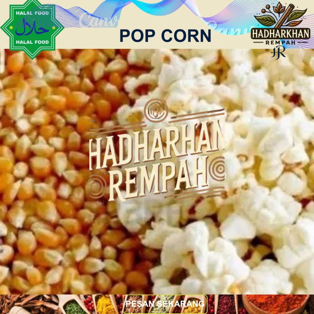 Jagung Popcorn mentah Original 500 gr