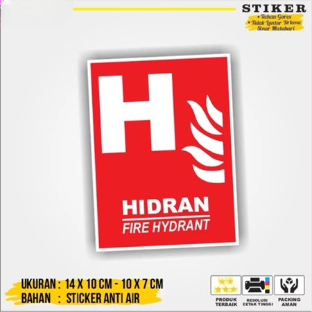 

Sticker Label Petunjuk Hidran Anti Air