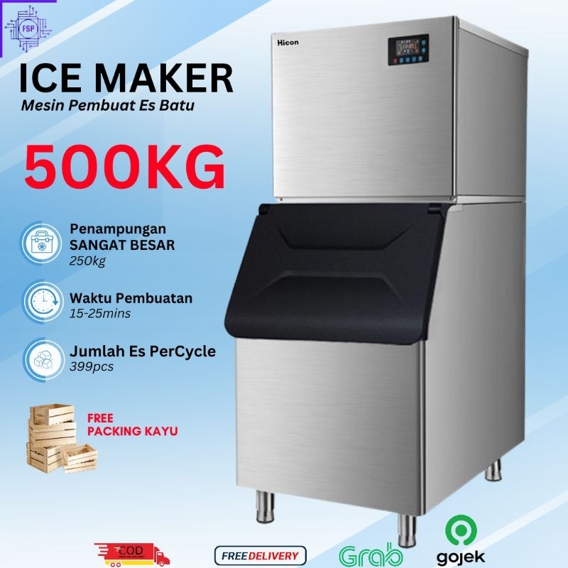 [Ready Tidak Po] Mesin Es Batu Kristal 500kg/24jam AP-1000P Ice Maker Machine