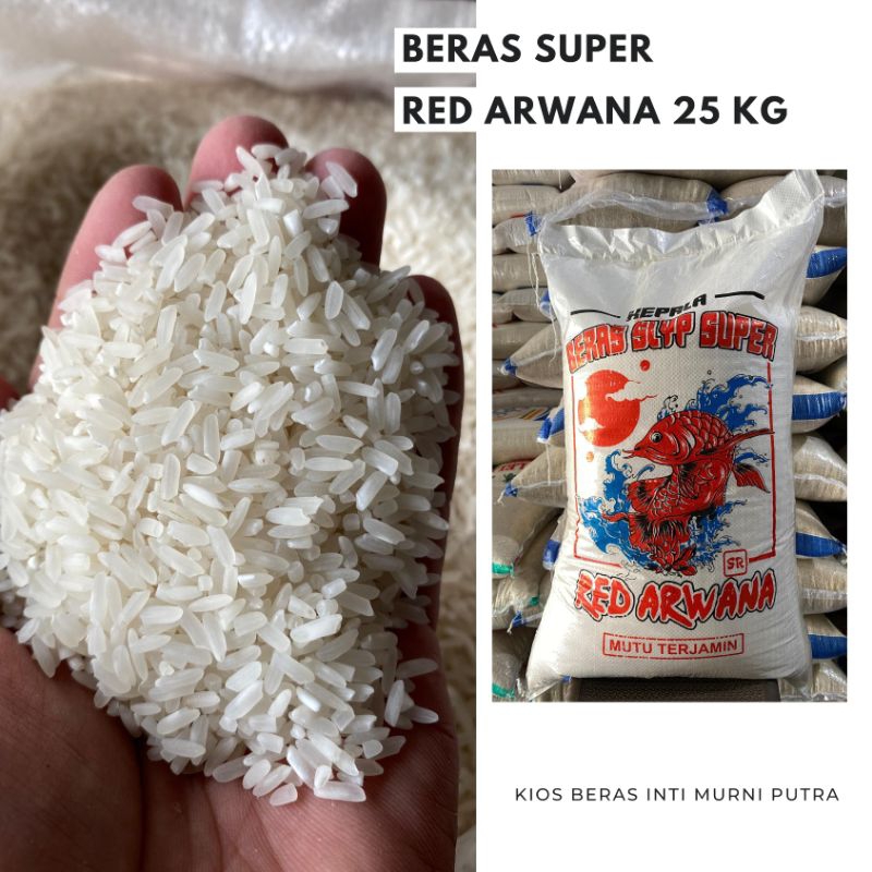 

Beras Super Red Arwana 100 % Original 25 KG