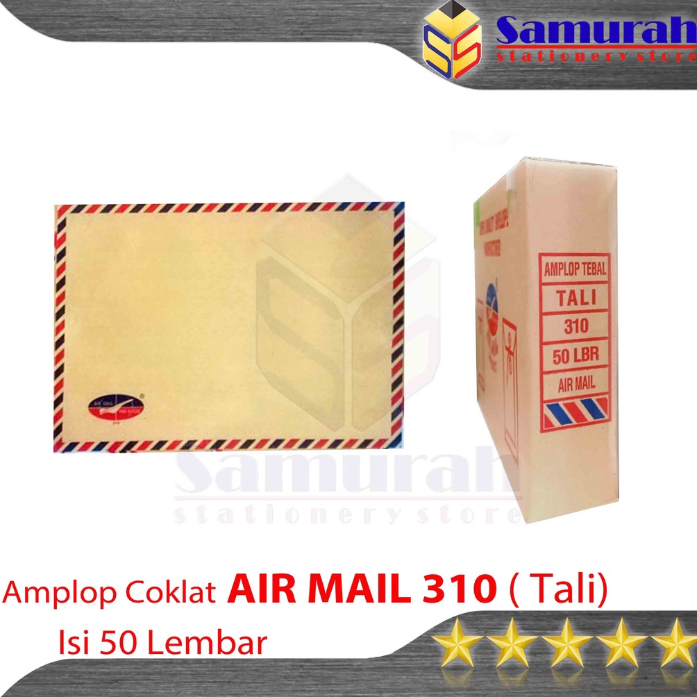 

Laris Amplop Kertas Coklat Airmail Tali 31 Ukuran Folio Envelope F4 Berkas Dokumen Lamaran Kerja 25 x 35 cm Q41