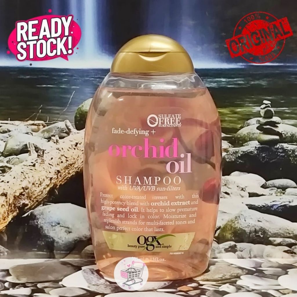 (100% ORIGINAL) OGX - Fade Defying + Orchid Oil Shampoo (385 ml)