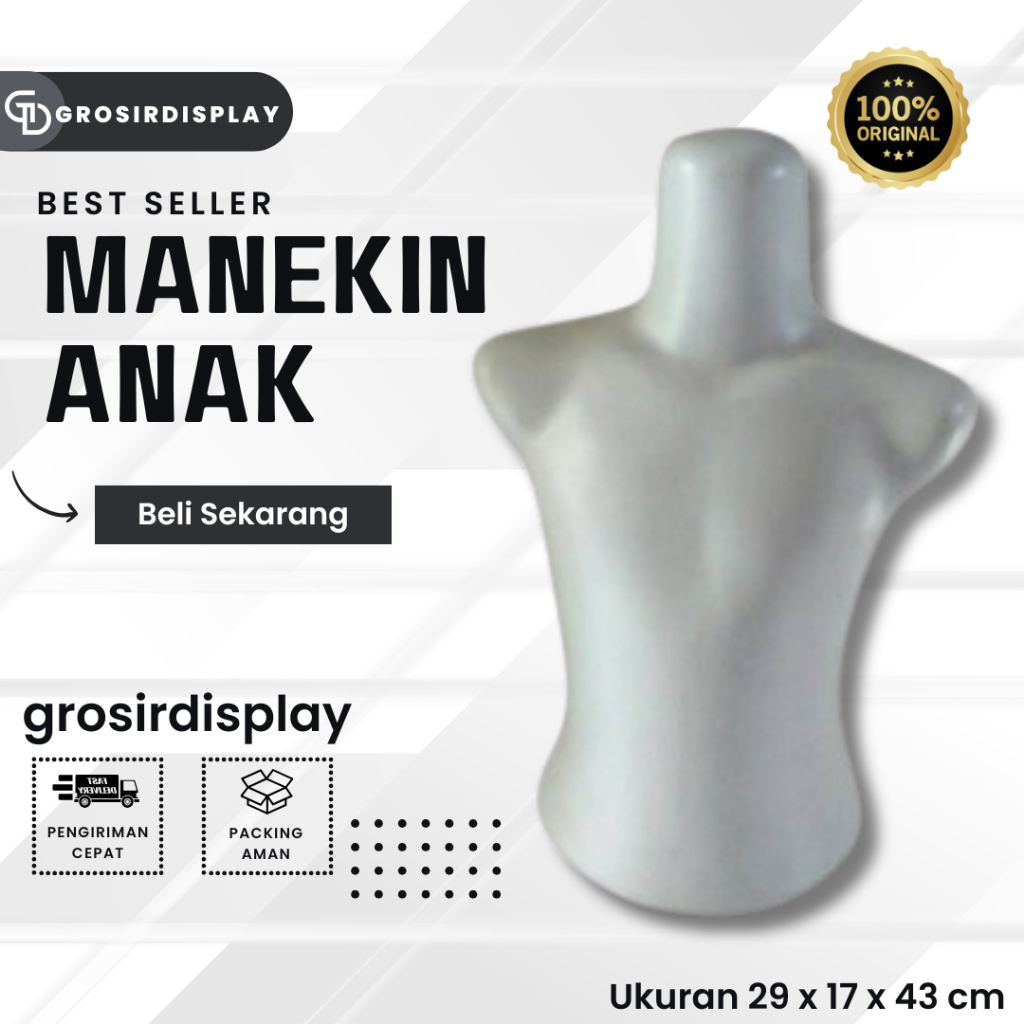 Manekin Anak Setengah Badan Manekin Badan Anak / Manekin Setengh Badan Anak Manekin Setengah Badan P
