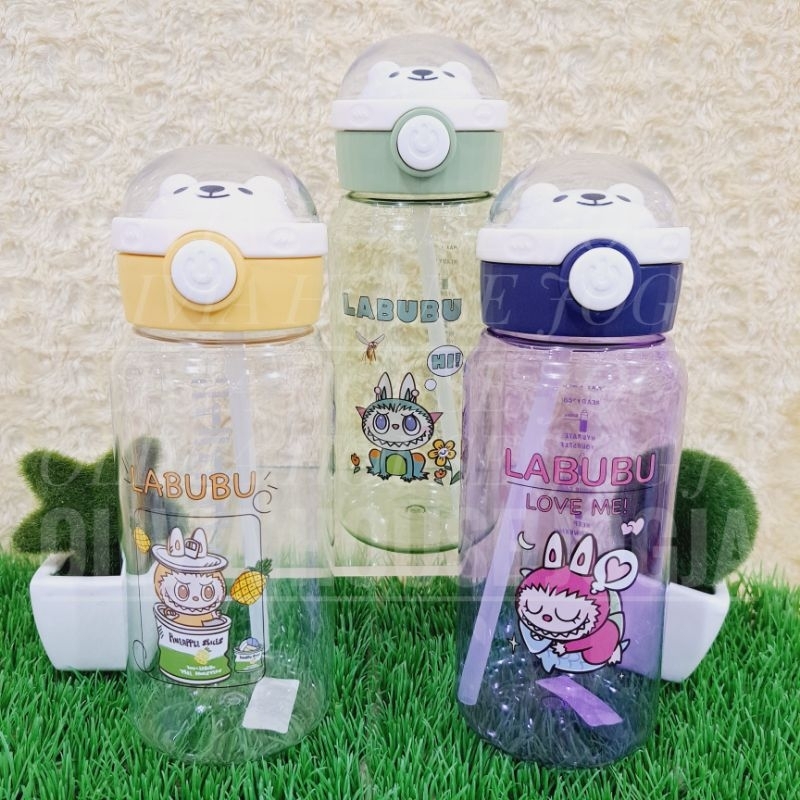 Botol Minum La bubu Tenteng Tempat Minum La bubu Mix Botol Minum La bubu Plastik 800ml