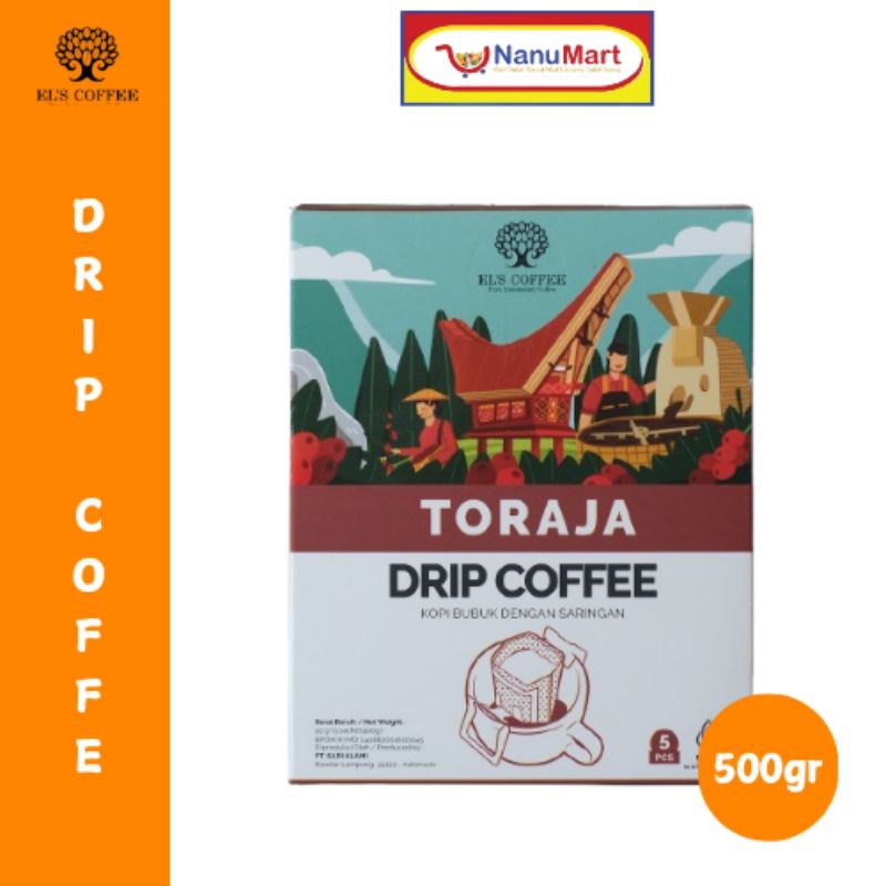 

EL'S COFFE DRIP TORAJA COFFE ROBUSTA BOX 5PCS