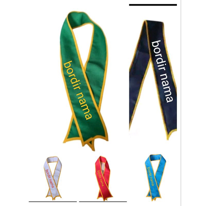 SLEMPANG WISUDA ANAK PAUD TK SD FRE BORDIR NAMA SENDIRI