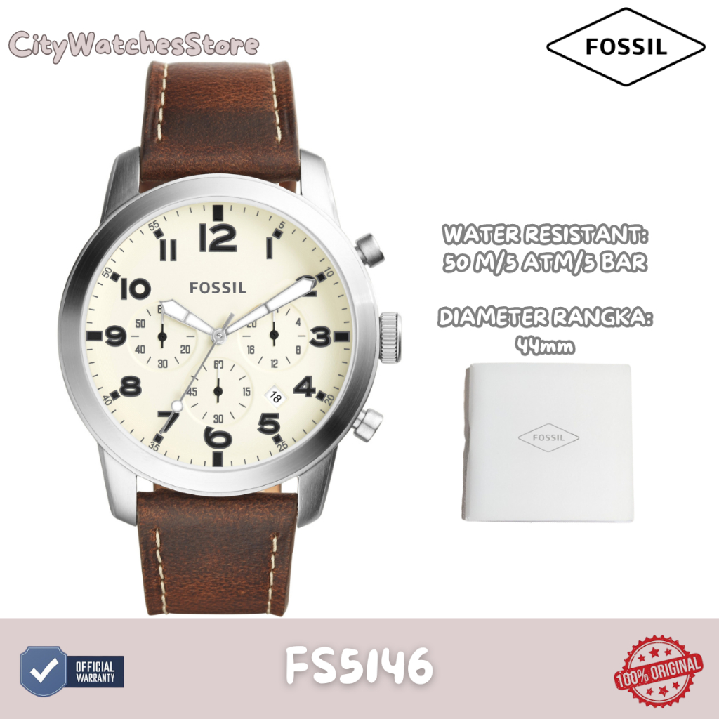 Jam Tangan Pria Fossil Original Bergaransi 1 Tahun Resmi – FS5146 / Jam Ori / Jam Tangan Baru/ Jam T