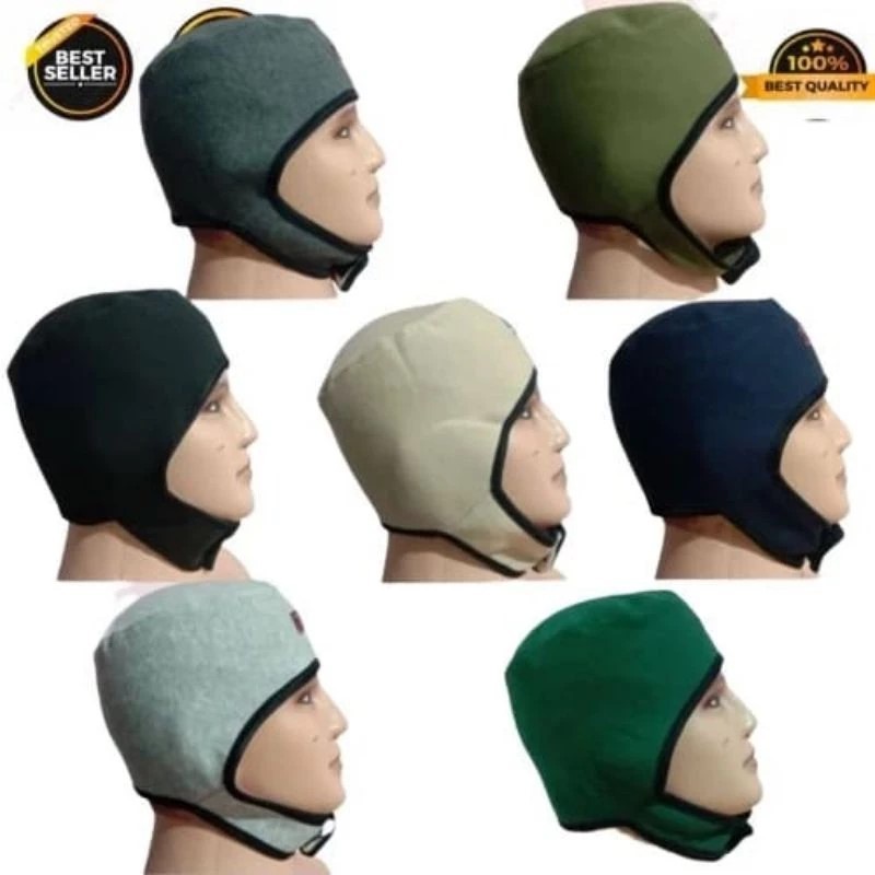 Topi Kupluk Pilot Pria Dewasa / Kupluk Pelapis Helm / Kupluk Bahan Polar Plece