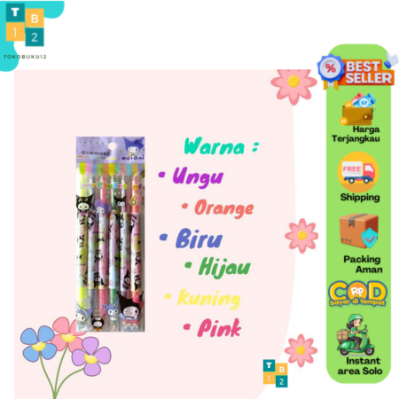 

Stabilo Dua Muka Spidol Kuromi 6 Warna (Set) E-892