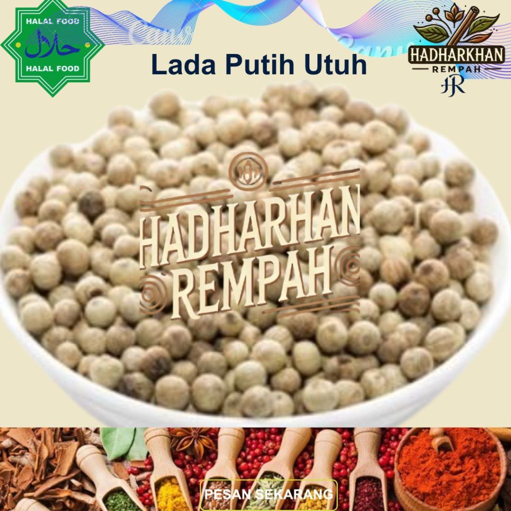

Lada Putih utuh/bulat 500 gr