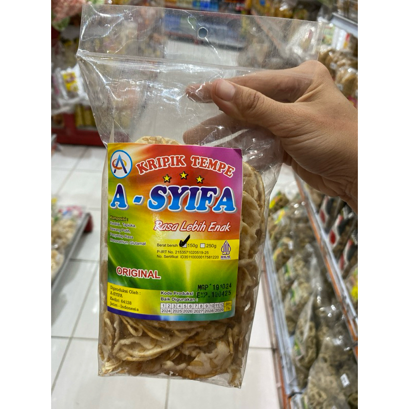 

Keripik Tempe Berat 150 Gram
