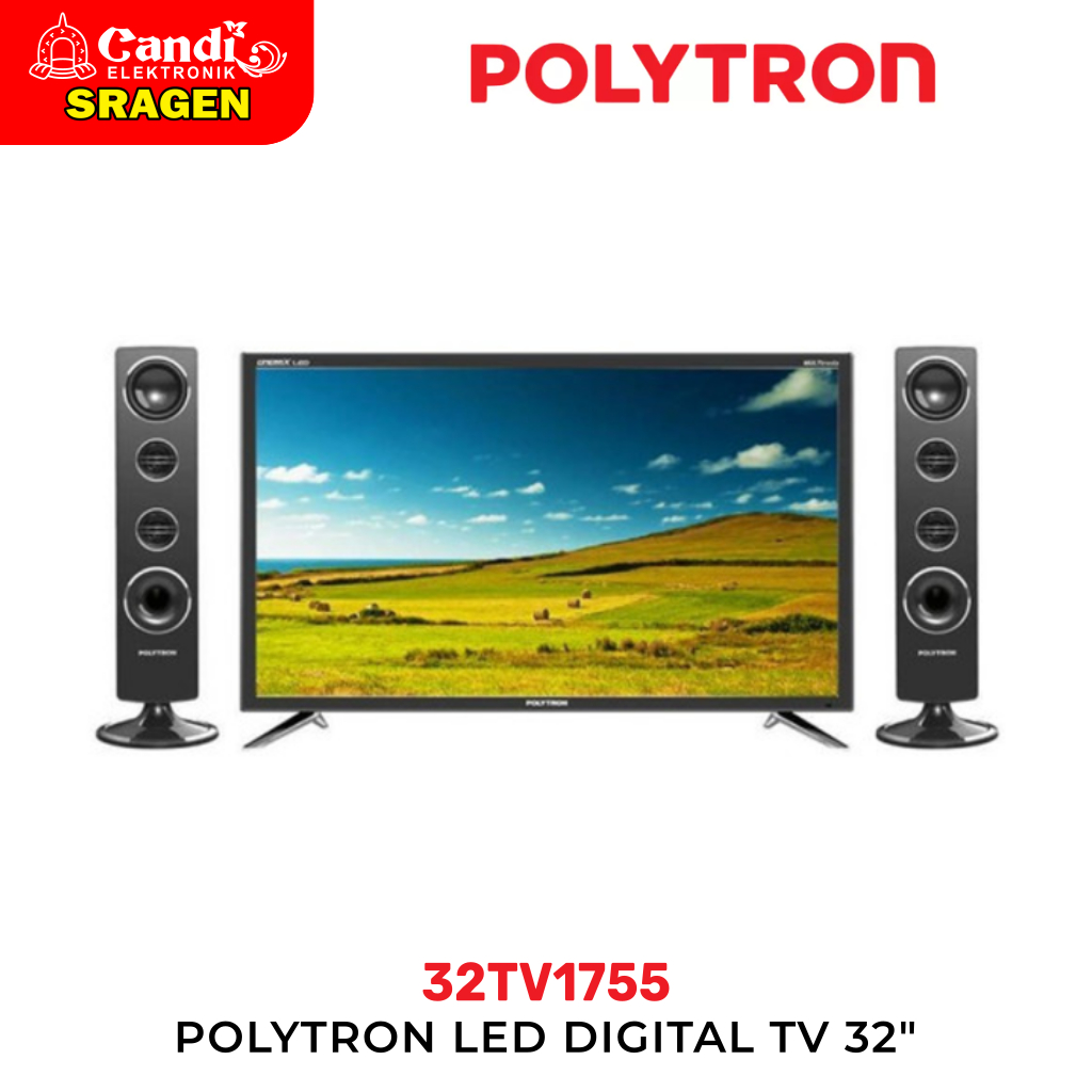 POLYTRON Digital TV 32 Inch Tower Speaker 32TV1755