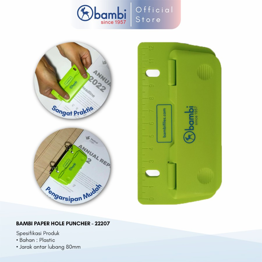 

Bambi Paper Hole Puncher / Bambi Pembolong Kertas