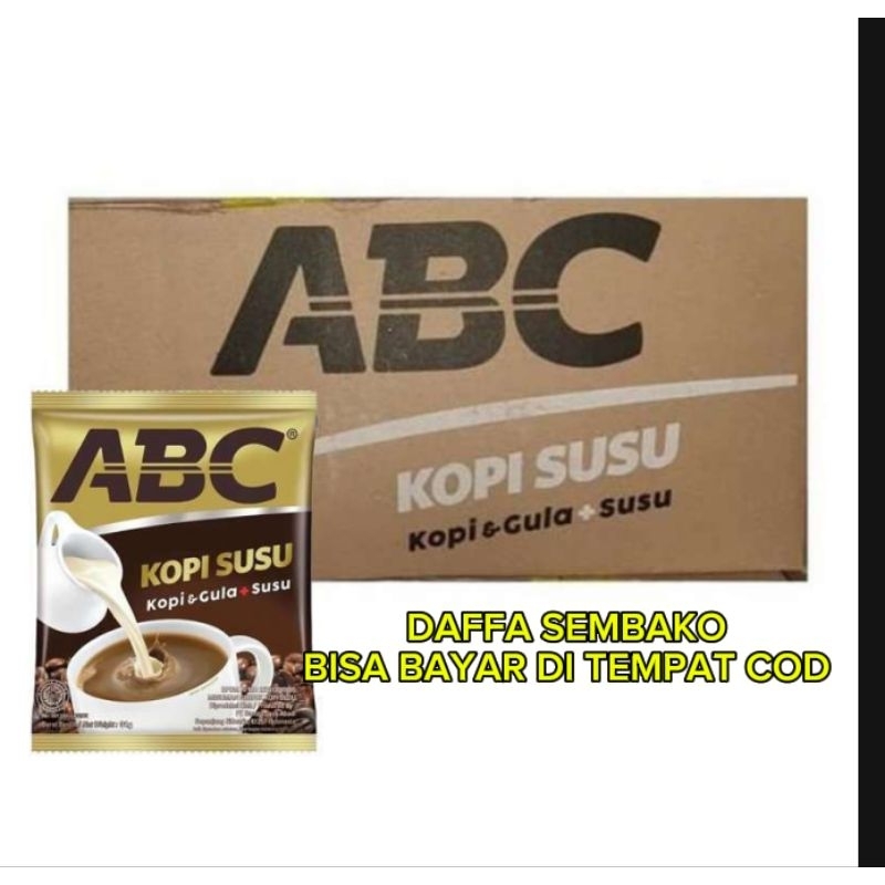 

Kopi Abc susu 1 Dus Isi 12 Renceng