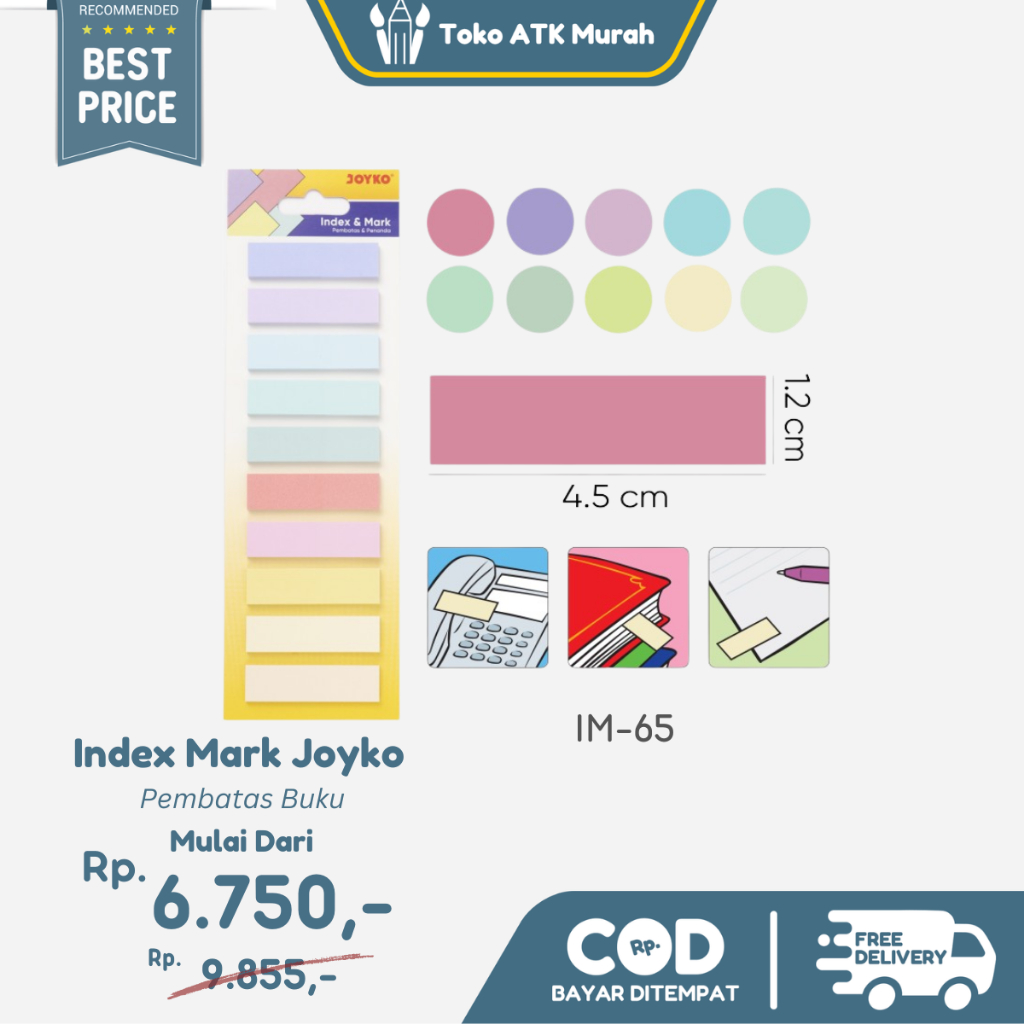 

Index Mark Joyko IM-65 Kertas Penanda Pembatas