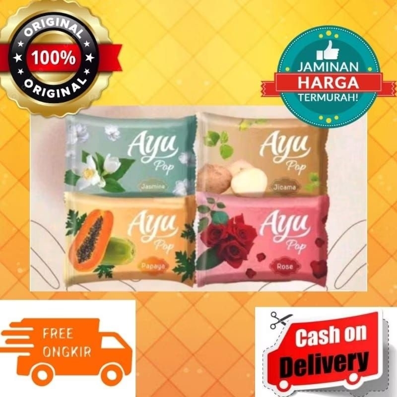 (10Pcs) SABUN AYU POP NATURAL CHARMING BEAUTY