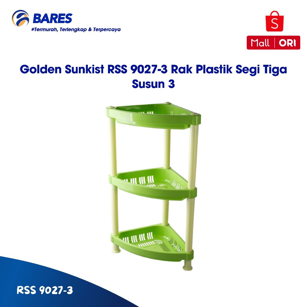 Golden Sunkist RSS 9027-3 Rak Plastik Segi Tiga Susun 3