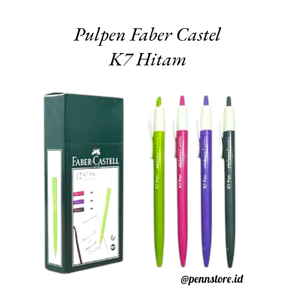 

Pulpen Faber Castel K7 Hitam (pcs)