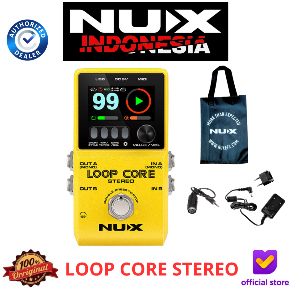 Nux Loop Core Stereo Efek Pedal Gitar