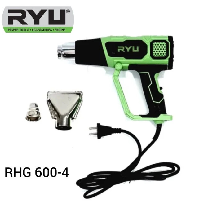RYU RHG600-4 HEAT GUN HOT AIR GUNMESIN PEMANAS PLASTIK BLOWER PEMANAS 1800 WATT - GARANSI 6 BULAN