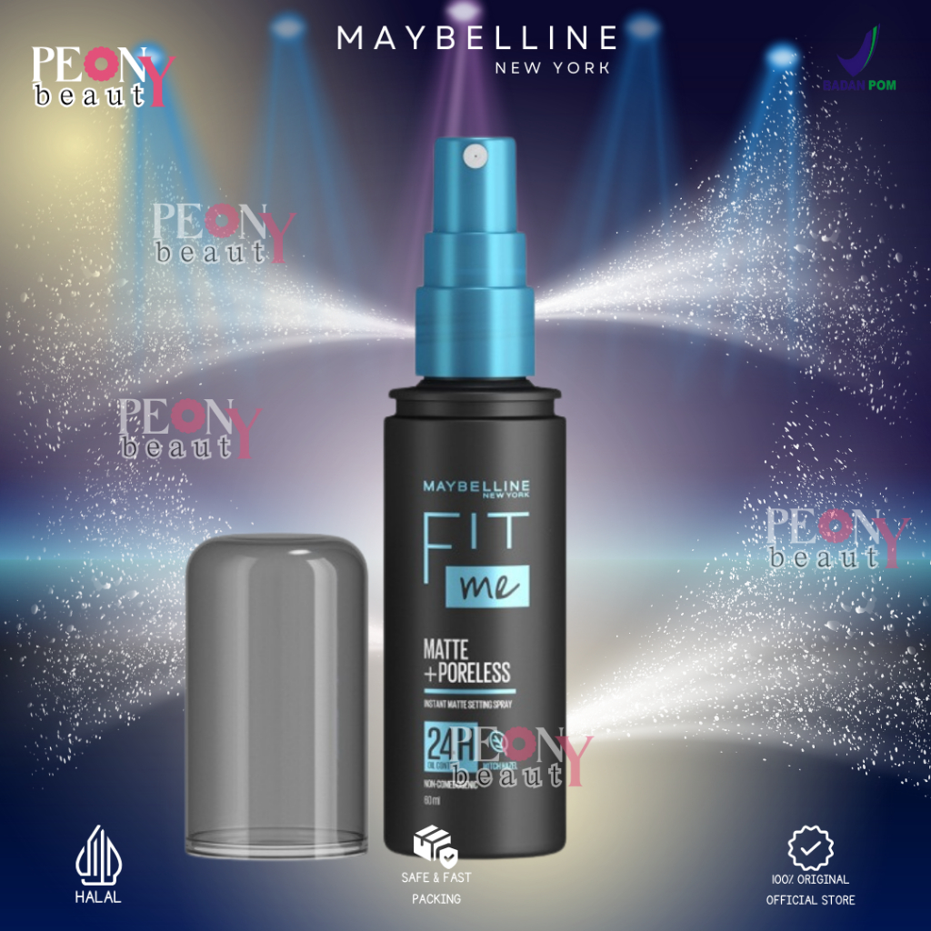 MAYBELLINE Fit Me Setting Spray 60ml | Setting Spray| Makeup Tahan Lama | 100& Original | BPOM