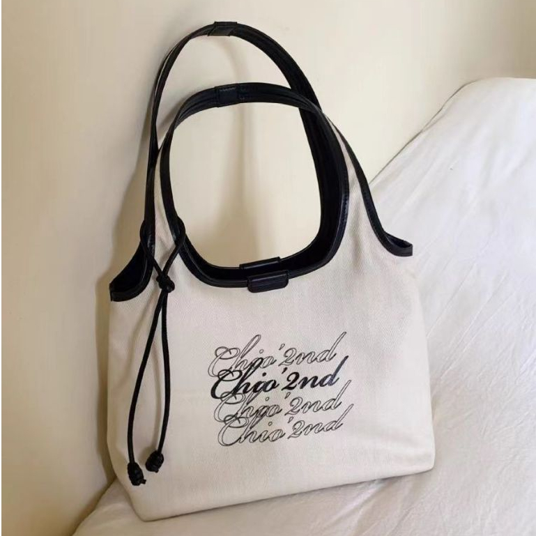 GS 919 Tas Bahu Wanita Kanvas Tas Cewek Tote Bag Bagus Big Size Kuliah Simple Jumbo Sling Bag I1Q8 M